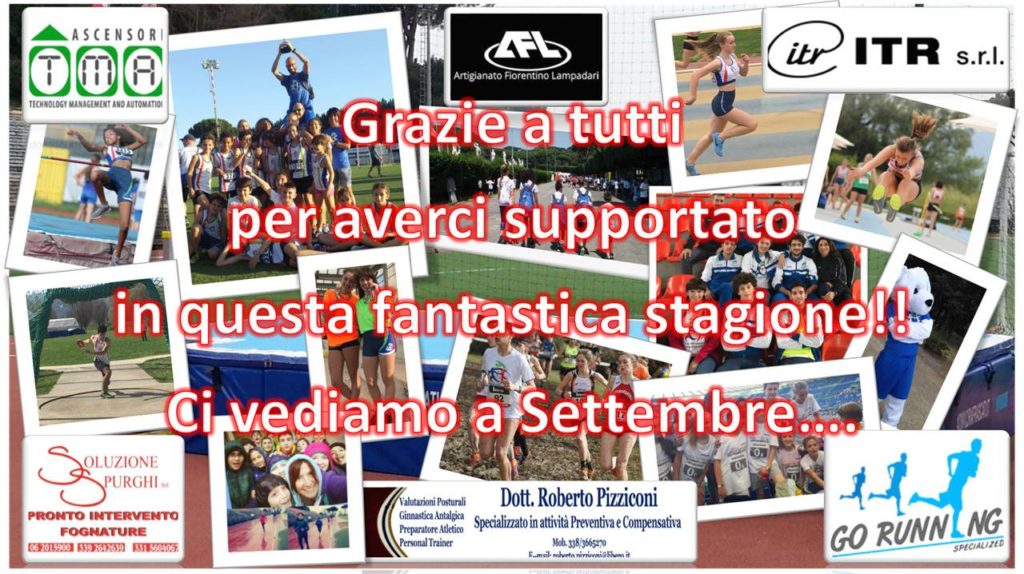 AD MAIORA FRASCATI augura buone vacanze a tutte le famiglie dei propri atleti! Ci vediamo a settembre.